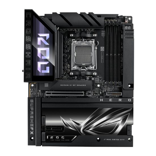 Picture of ASUS ROG CROSSHAIR X870E HERO BTF AMD AM5 ATX Gaming Motherboard