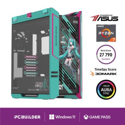 Picture of PCBuilder Ryzen 7 9800X3D ASUS X MIKU Windows 11 Gaming PC