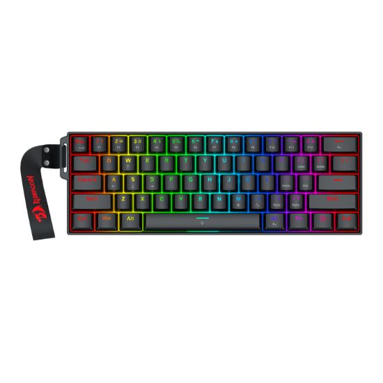 Picture of Redragon FIZZ Magnetic Plus 60% RGB Gaming Keyboard - Black