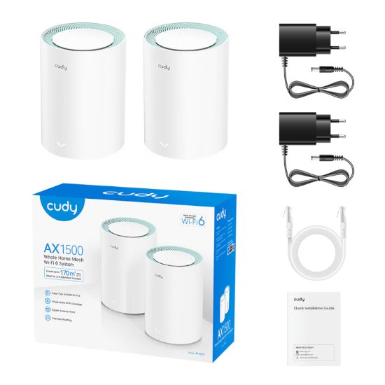 Picture of Cudy AX1500 Gigabit Mesh Wi-Fi 6 System – 2 Pack