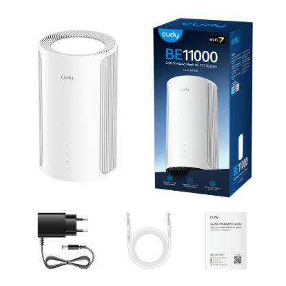 Picture of Cudy BE11000 Wi-Fi7 Tri-band Mesh Wi-Fi System (1 Pack)-White
