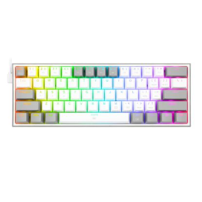 Picture of Redragon K617 FIZZ 60% Wired RGB Gaming Keyboard - White/Grey