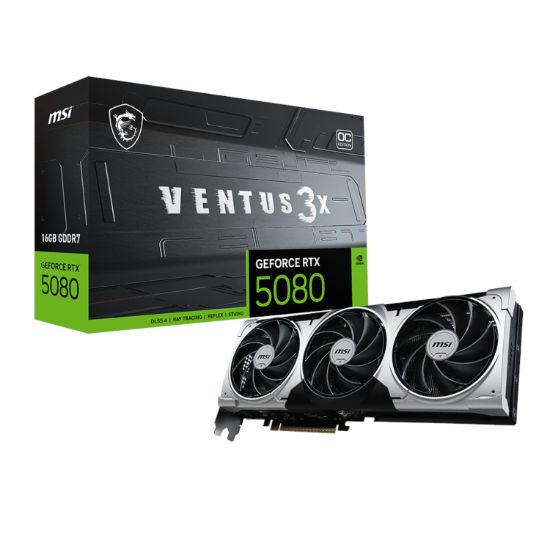 Picture of MSI GeForce RTX 5080 16G VENTUS 3X OC PLUS Graphics Card
