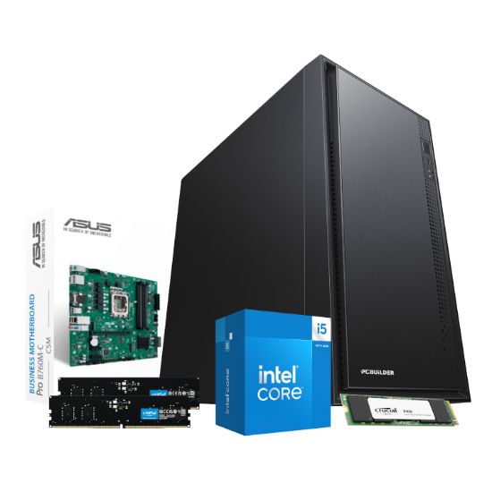 Picture of PCBuilder Intel i5-14400 OFFICE Master Windows 11 Desktop PC
