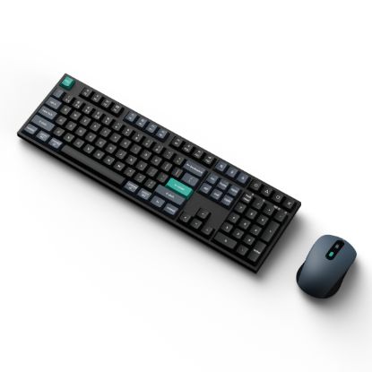 Picture of Keychron B36 100% Layout Wireless Keyboard and Mouse Combo – Black/Green