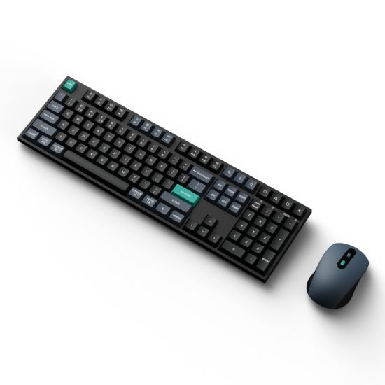 Picture of Keychron B36 100% Layout Wireless Keyboard and Mouse Combo – Black/Green