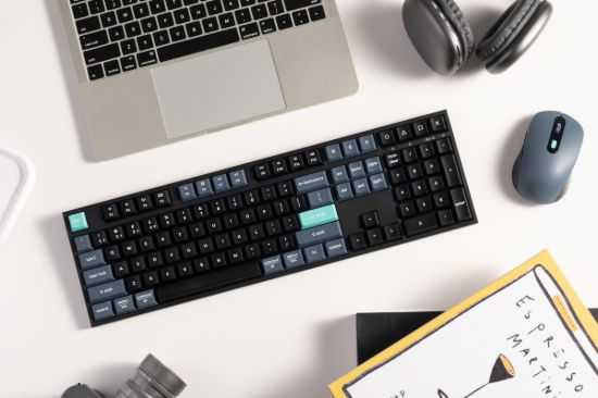 Picture of Keychron B36 100% Layout Wireless Keyboard and Mouse Combo – Black/Green