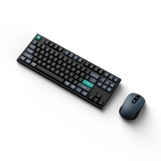 Picture of Keychron B33 80% TKL Wireless Keyboard and Mouse Combo – Black/Green