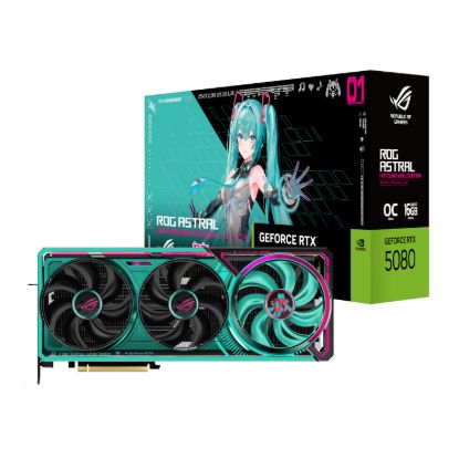 Picture of Asus ROG Astral GeForce RTX 5080 16GB GDDR7 OC Hatsune Miku Graphics Card