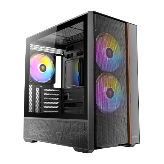 Picture of Antec FLUX Rear ARGB ATX Mid Tower Gaming Chassis - Black