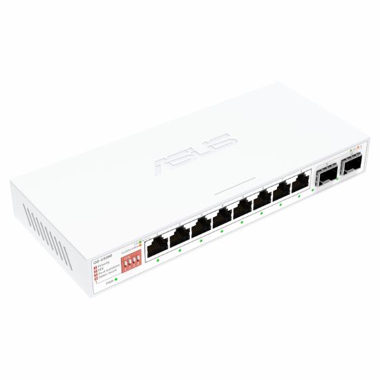 Picture of ASUS 8x2.5G + 2x10G SFP+ Unmanaged Network Switch- White