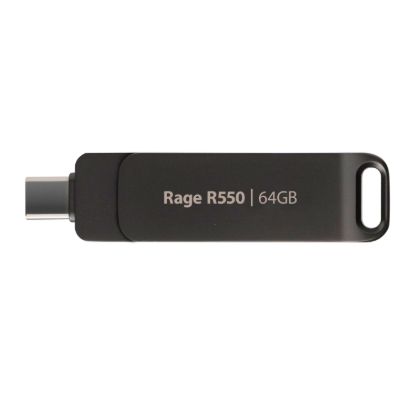 Picture of Patriot Rage R550 64GB USB3.2 Swing Type A to Type-C Flash Drive
