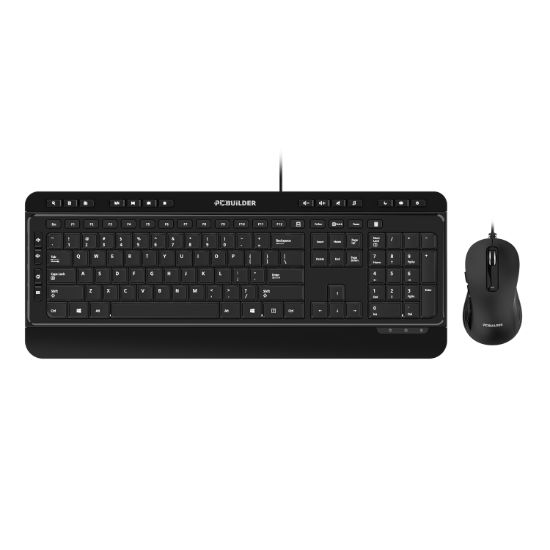 Picture of PCBuilder ALPHA Silent Wired Keyboard and Mouse Combo