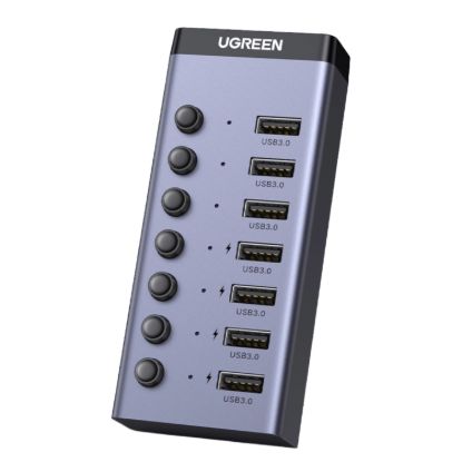 Picture of UGREEN 7 in 1 USB 3.0 Hub-Grey