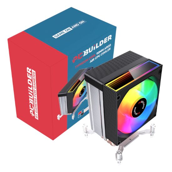 Picture of PCBuilder TYHPOON COOL 90mm Air CPU Cooler - Black