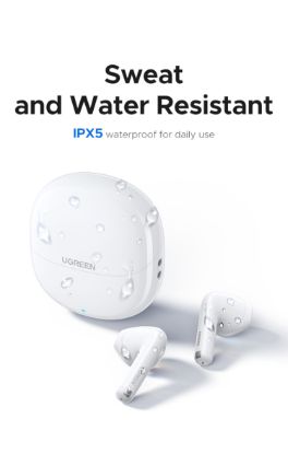 Picture of UGREEN Lightbuds Basic Earphones (Semi In-Ear)–White