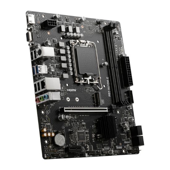 Picture of MSI PRO H610M-E Intel LGA1700 DDR5 M-ATX Motherboard