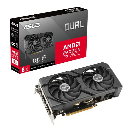 Picture of ASUS Dual Radeon RX 7600 EVO OC Edition 8GB GDDR6 Graphics Card