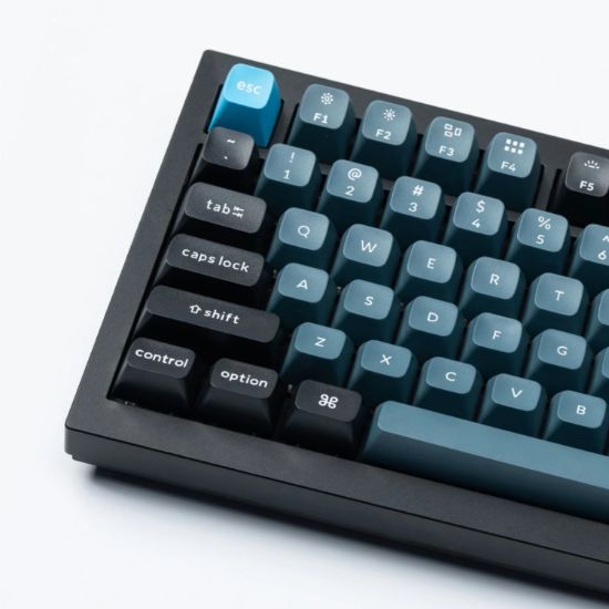 Picture of Keychron Double Shot KSA PBT Keycap Set - Dark Grey/Grey/Blue