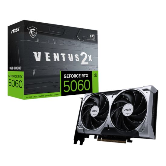 Picture of MSI GeForce RTX 5060 VENTUS 2X OC 8GB GDDR7 Graphics Card