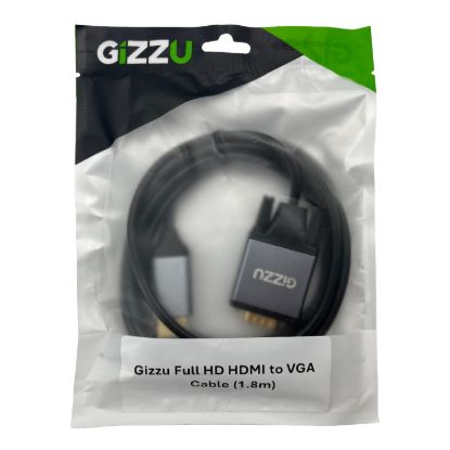 Picture of Gizzu Full HD HDMI to VGA Cable (1.8m) - Black