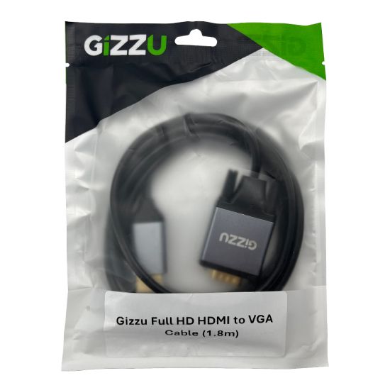 Picture of Gizzu Full HD HDMI to VGA Cable (1.8m) - Black