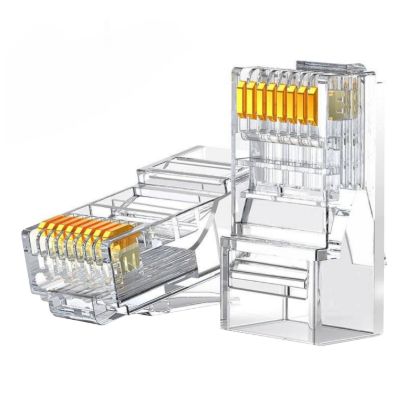 Picture of UGREEN Cat6 RJ45 Modular Plugs - Transparent with Gold Contacts (10 Pieces)