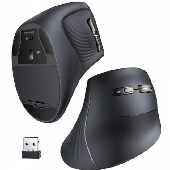 Picture of UGREEN Multi-Mode Vertical Mouse Bluetooth and 2.4G Wireless–Black