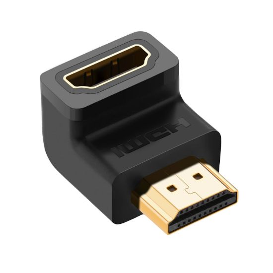 Picture of UGREEN HD112 HDMI 4K Male to Female Down-angled Connector - Black
