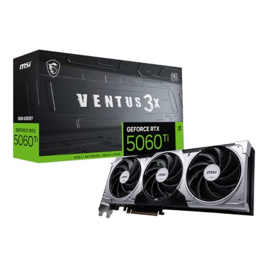 Picture of MSI GeForce RTX 5060 Ti VENTUS 3X OC 16GB GDDR7 Graphics Card