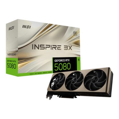 Picture of MSI GeForce RTX 5080 16GB INSPIRE 3X OC Graphics Card