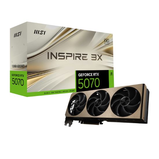 Picture of MSI GeForce RTX 5070 INSPIRE 3X OC 12GB Graphics Card