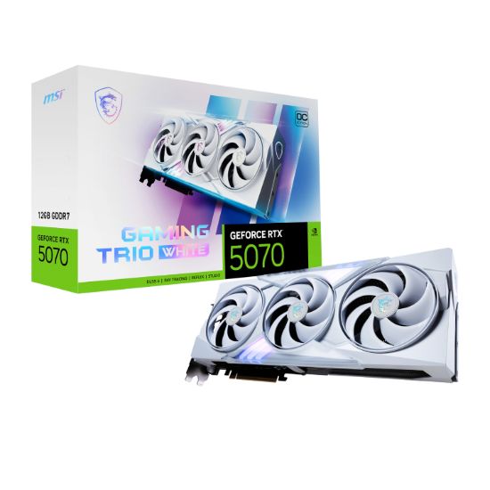 Picture of MSI GeForce RTX 5070 GAMING TRIO OC 12GB Graphics Card – White