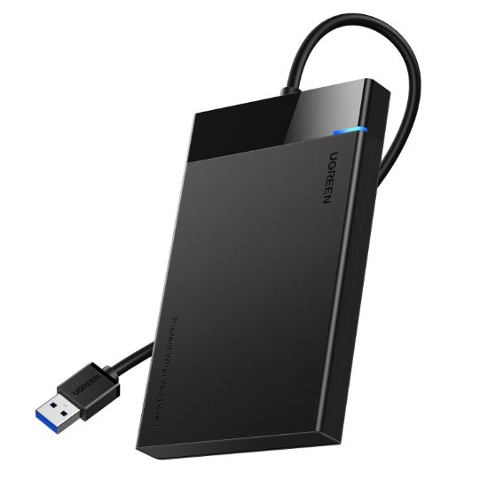 Picture of UGREEN USB 3.0 to 2.5” SATA Hard Drive Enclosure (Non-Detachable Cable)