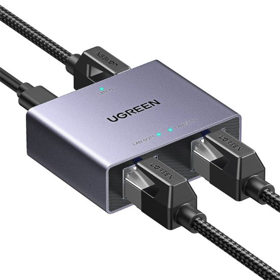 Picture of UGREEN 1-to-2 Gigabit Ethernet Splitter, 1000Mbps LAN Network Adapter