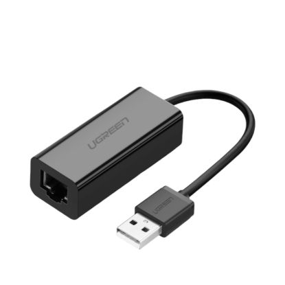 Picture of UGREEN CR110 Ethernet Adapter | USB 2.0 to RJ45 - Black