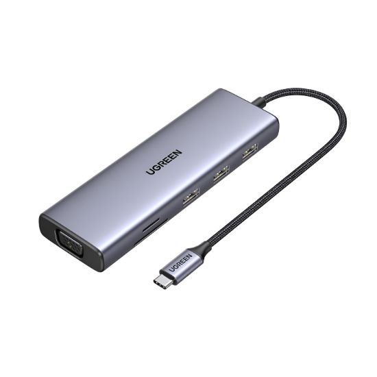 Picture of UGREEN 9-in-1 Type-C Hub | HDMI | VGA | LAN | SD/TF | 100W PD | USB3.0
