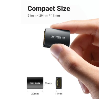 Picture of UGREEN 20107-20107 HDMI Female to Female Adapter - Black