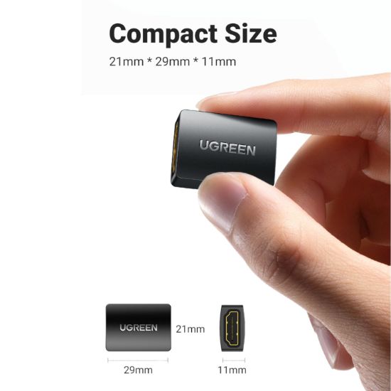 Picture of UGREEN 20107-20107 HDMI Female to Female Adapter - Black