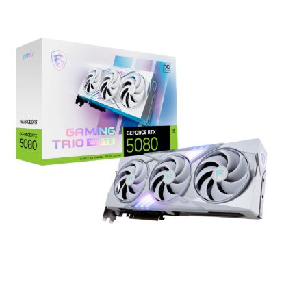 Picture of MSI GeForce RTX 5080 GAMING TRIO OC 16G Graphics Card - White