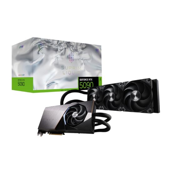 Picture of MSI GeForce RTX 5090 SUPRIM LIQUID SOC 32GB Graphics Card