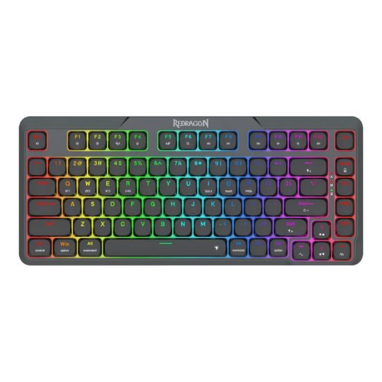 Picture of Redragon AETHER K706 PRO Wireless Mechanical Keyboard (75% Layout, Tri-Mode, Gasket Mount, Low-Profile Red Switches)