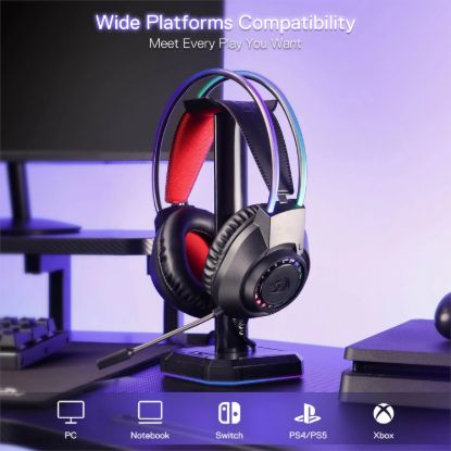 Picture of Redragon SCREAM Over-Ear RGB Gaming Headset - Black