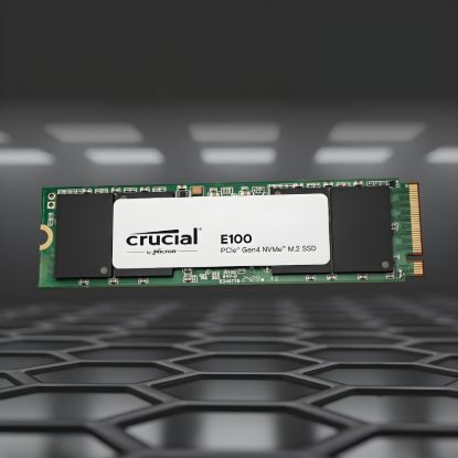 Picture of Crucial E100 480GB PCIe Gen4 2280 NVMe M.2 SSD
