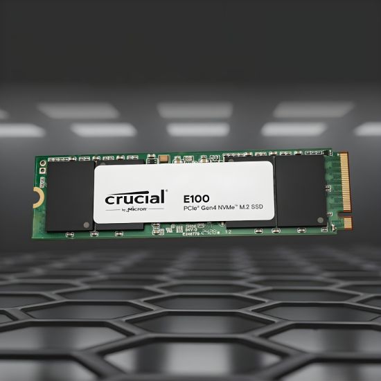 Picture of Crucial E100 480GB PCIe Gen4 2280 NVMe M.2 SSD