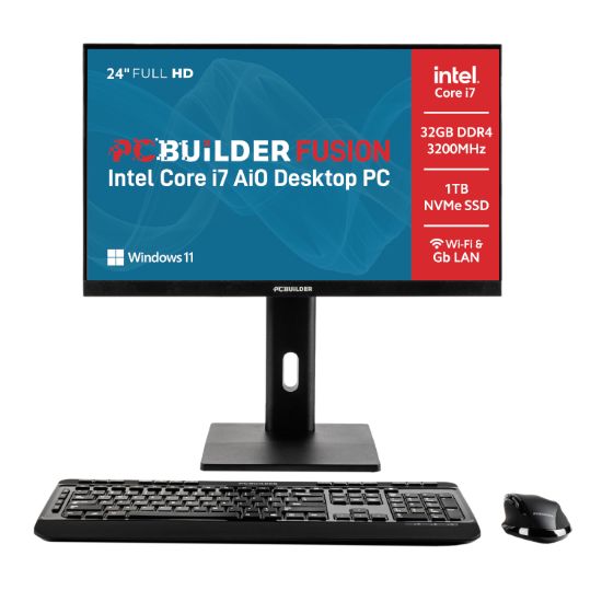 Picture of PCBuilder FUSION 24″ Intel Core i7-14700 Windows 11 AiO Desktop PC