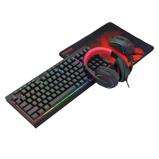 Picture of Redragon 4-in-1 Keyboard | Mouse | Mousepad | RGB Headset Gaming Combo