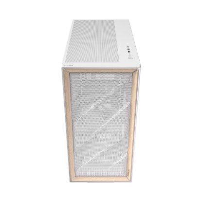 Picture of Antec FLUX Mid-Tower E-ATX Gaming Chassis Wood Front Panel - White