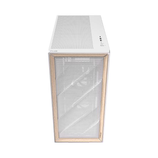 Picture of Antec FLUX Mid-Tower E-ATX Gaming Chassis Wood Front Panel - White