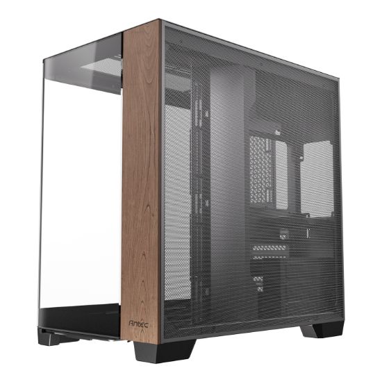 Picture of Antec C8 Curved Wood E-ATX | ATX | Micro-ATX | ITX Dual Chamber Gaming Chassis - Black